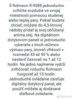Zvlhčovač vzduchu Rohnson R-9588 - 5