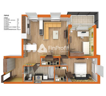Skolaudované 3i byty v tehlovej novostavbe. - 5