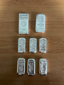 strieborné tehličky 500g a 250g - 5