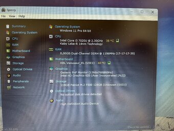 Acer Aspire 3-a315-15,6"HD/Intel i3-7020u/8gb ram/128gb ssd - 5