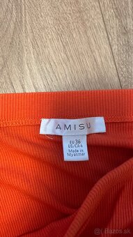 Amisu oranžová asymetrická sukňa - 5