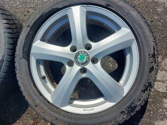 ELEKTRÓNY+PNEUMATIKY ŠKODA R17 5X112 6JX17 ET45 - 5