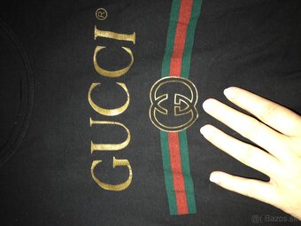 GUCCI black damske tricko S - 5