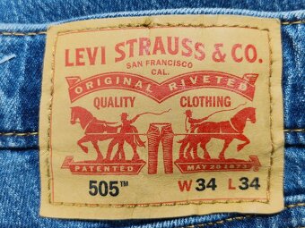 Pánské džíny Levi's 505 W34/L34=44/116cm p181 - 5