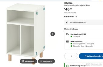 nočný stolík Ikea Smussla - 5