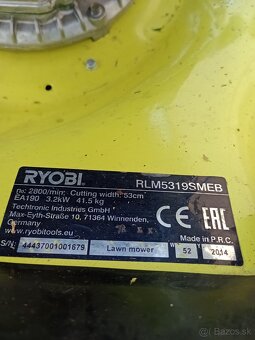 Predám kosačku RYOBI - 5