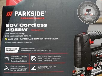PARKSIDE PERFORMANCE® Aku priamočiara píla PPSTDA 20-Li A1 - 5
