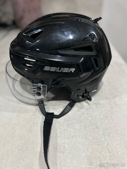 ✅ PROFI PRILBA BAUER - RE- AKT 155 - veľkosť M - BLACK ✅ - 5