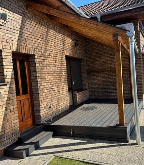 Drevený altánok, terasa, pergola, prístrešok a chatka – na m - 5
