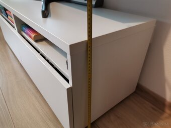 TV stolík biely ikea - 5