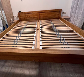 Manželská posteľ z masívu L5 Antic 180 x 200 (Farba DUB) - 5