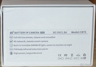 4G LTE bezpečnostná kamera CB75 - 5