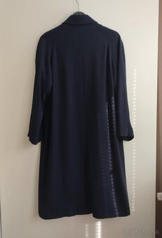 Dámsky dlhý tmavomodrý kabát (Erich Fend) - 5