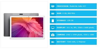 TECLAST M30 4G 10-jadro 2.6GHz 10.1" 25601600 - 5