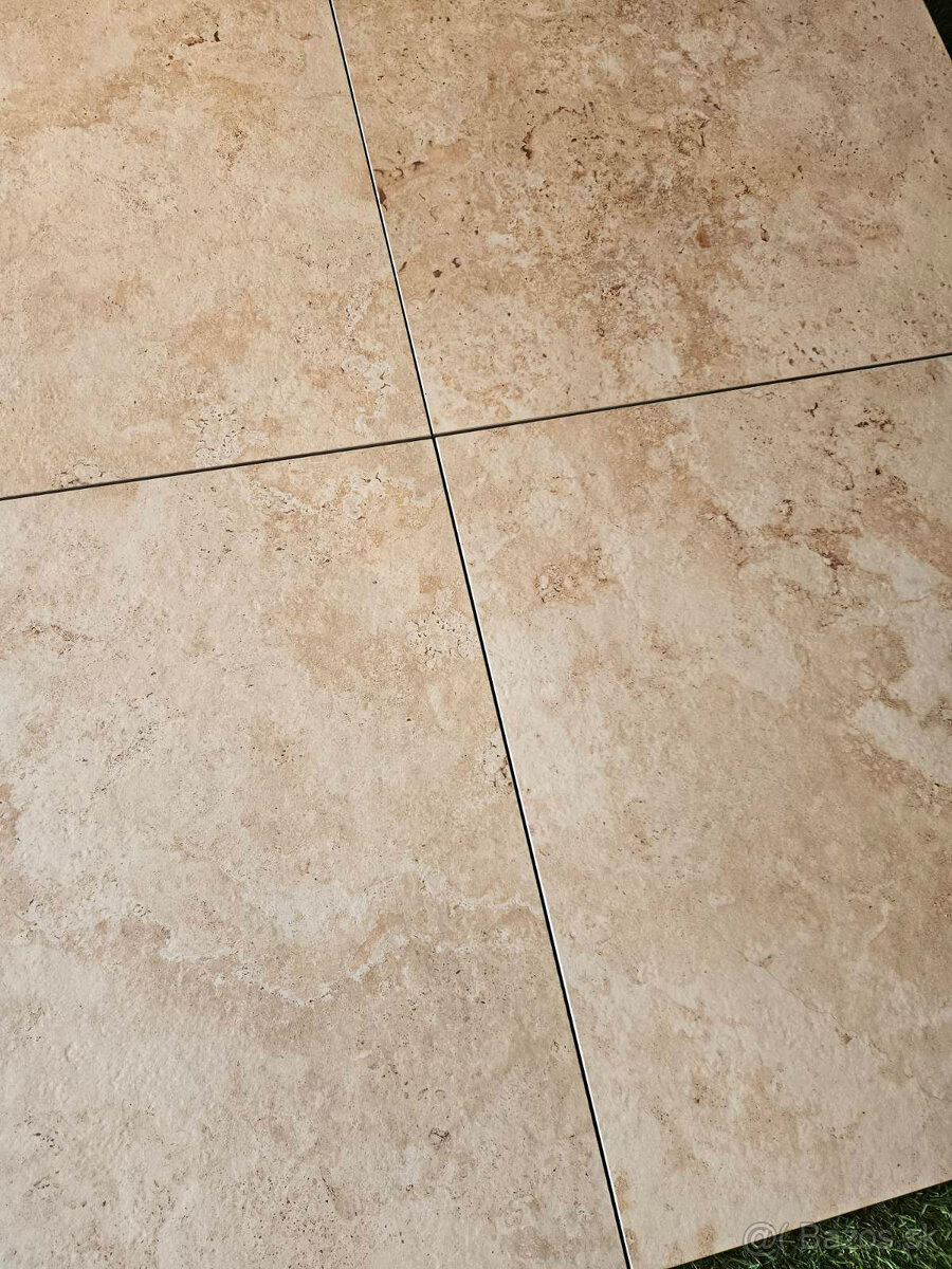 Terasová dlažba 20mm vzhľad travertin 60x60x2 cm protišmyk - 6