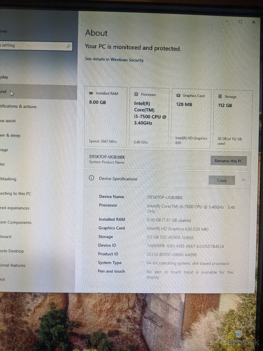 PC s1151, i5-7500, Z270M-Plus, 8GB RAM, SSD 120GB - 6