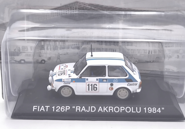 Fiat 126 + Niewiadow N250C 1:43 colorfull - 6