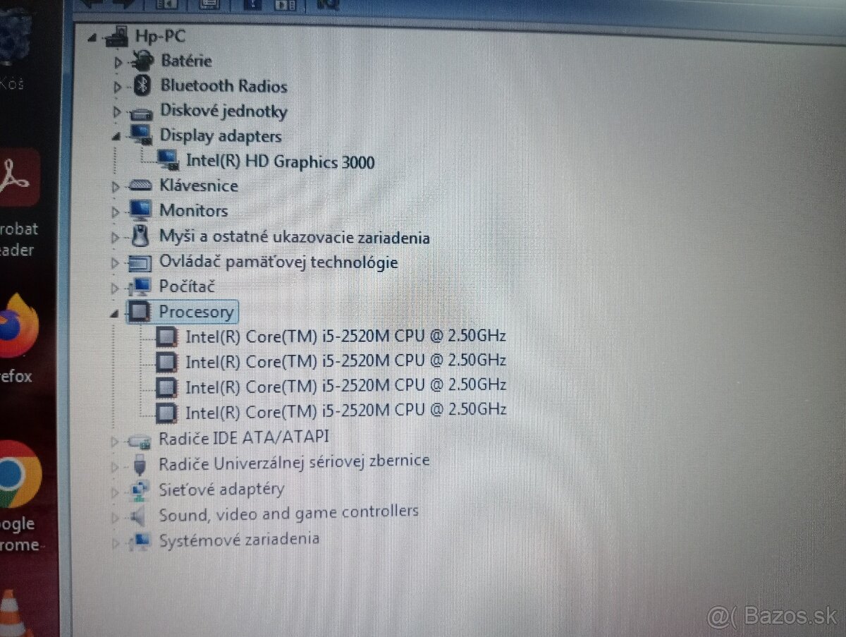 Hp elitebook 2560p + Intel core i5 + 4gb ram + Windows 7 - 6