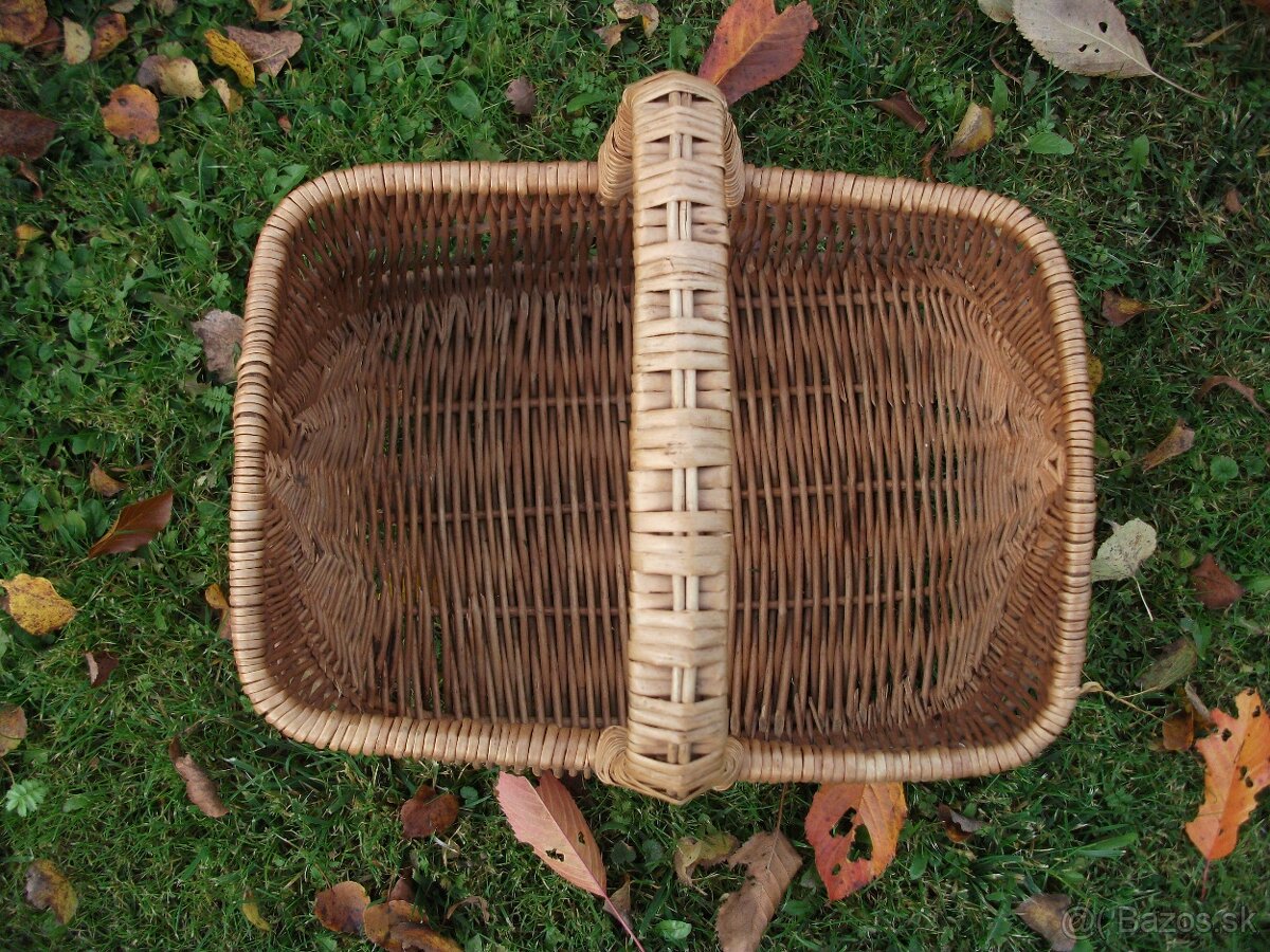 Krásny prútenný kôš(košík)2kusy-predám. - 6