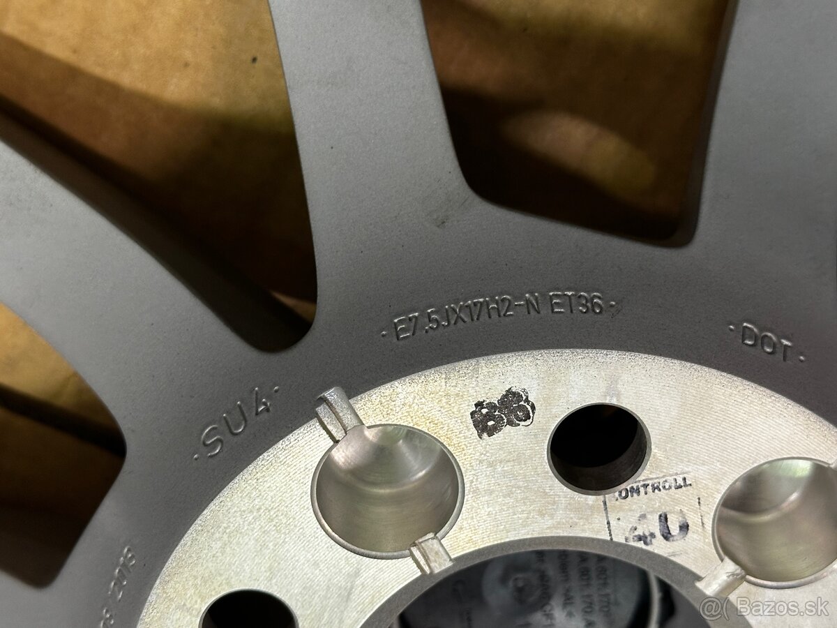 5x112 R17 7,5J ET36 Audi NEPOUŽITÉ - 6