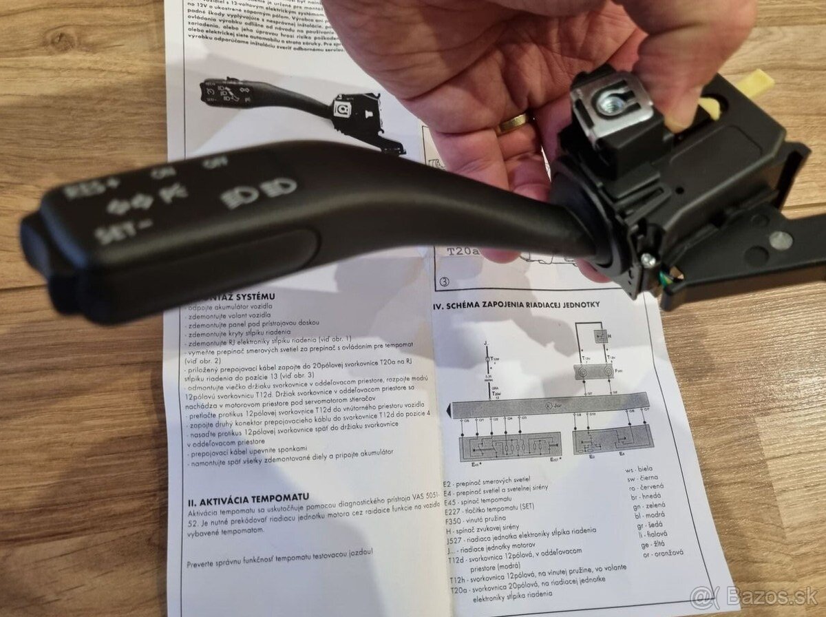 Páčka TEMPOMATu OCTAVIA SUPERB YETI GOLF PASSAT - 6