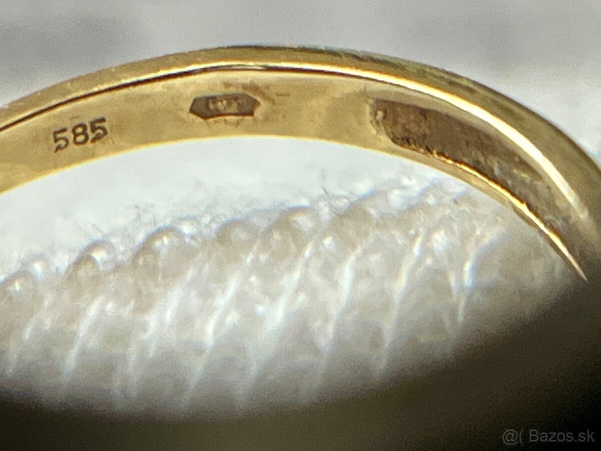zlatý dámsky prsteň - 6