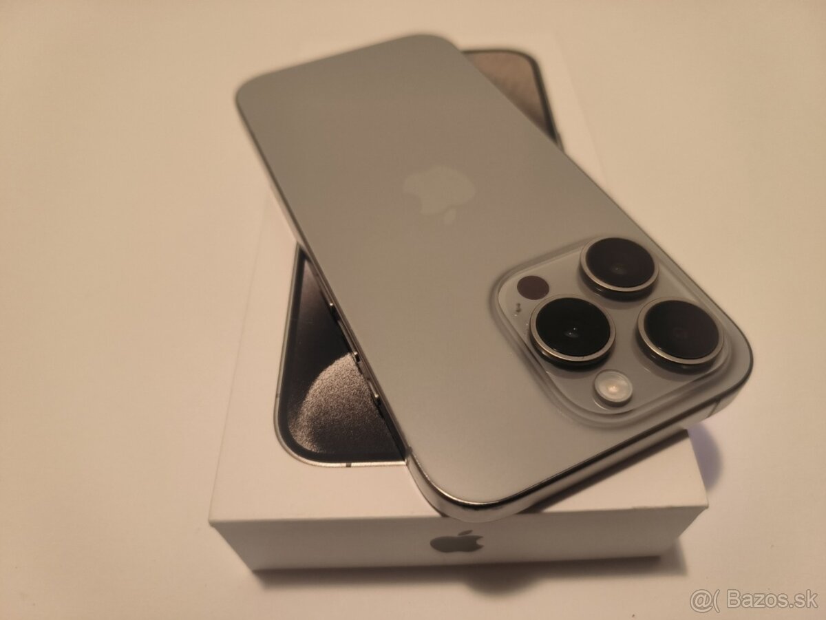 apple iphone 15 PRO 256gb Natural Titanium 86% Batéria - 6