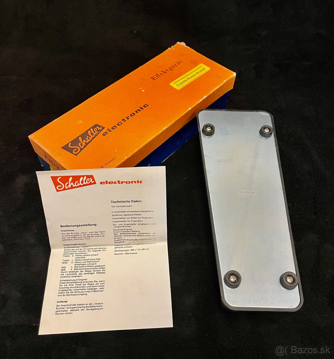 SCHALLER TREBLE - BASS BOOST - VINTAGE 70´s - 6