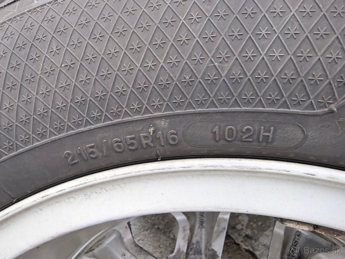 Hliníkové disky Dacia Duster , zimné pneumatiky 215/65/R16 - 6