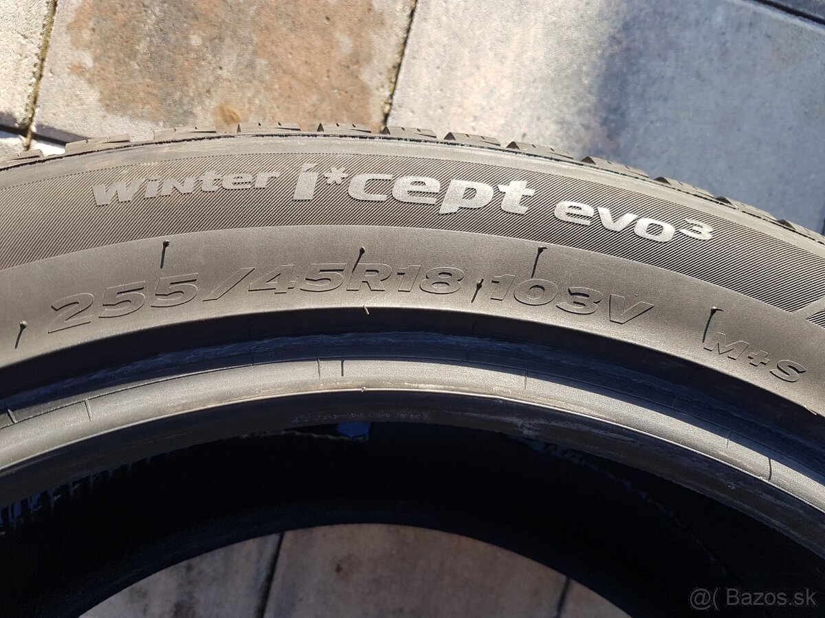 255/45 r18 zimné pneumatiky 2ks Hankook DOT2022 - 6
