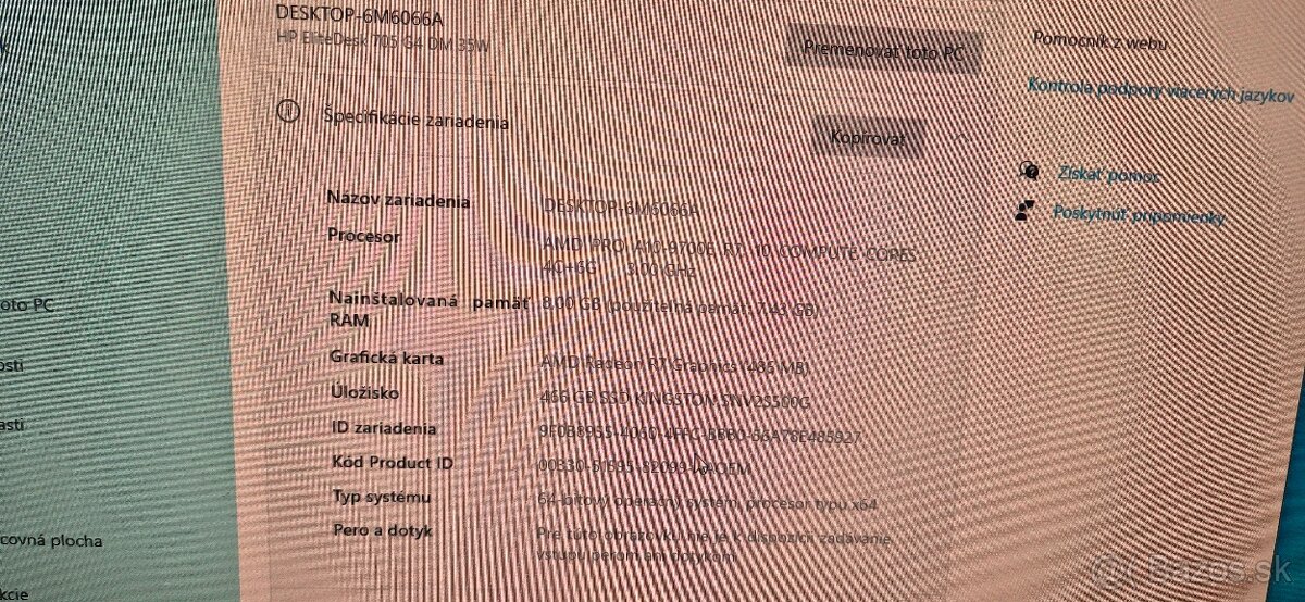 Hp elitedesk 705 G4 - 6