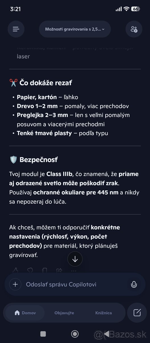 Laserová gravirka CNC- 2,5w - 6