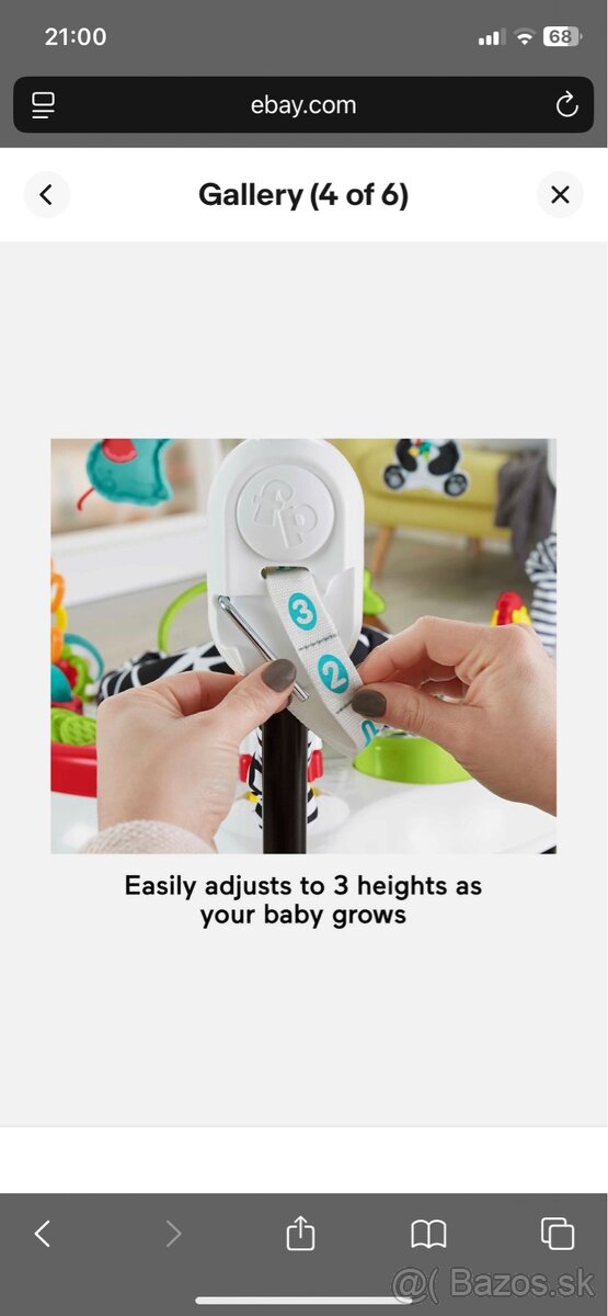 Fisher-Price Jumperoo – vo výbornom stave, ako nové - 6