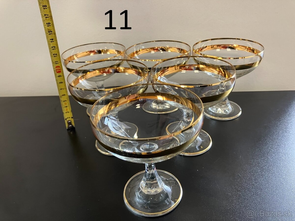 Starožitné poháre, kryštál - 6