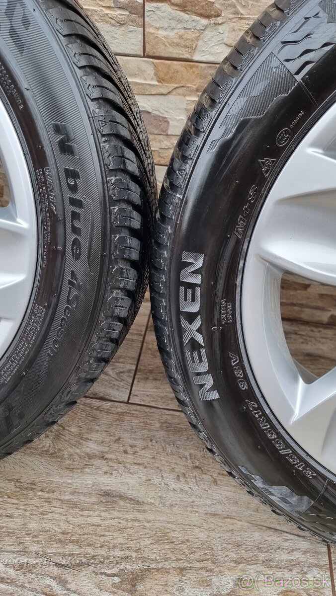 ❄️🌨 Predám VW Istanbul 5x112 R17 215/55r17 zimné/celoročné - 6