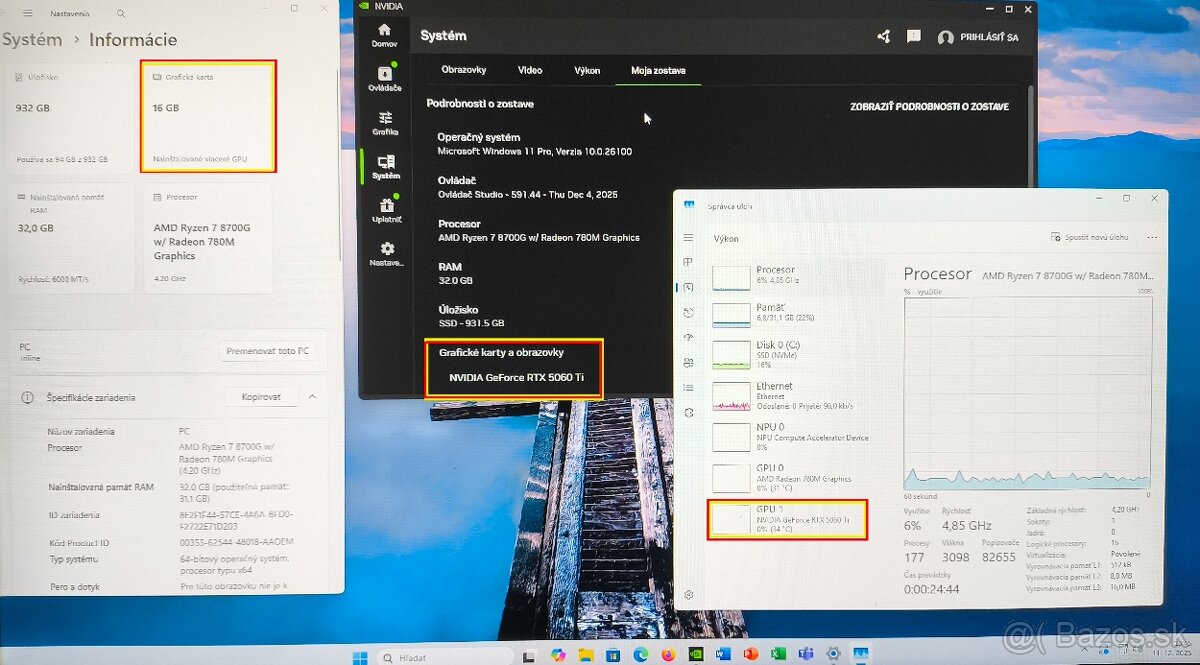 nová -ASUS DUAL GeForce RTX 5060 Ti O16G - 6