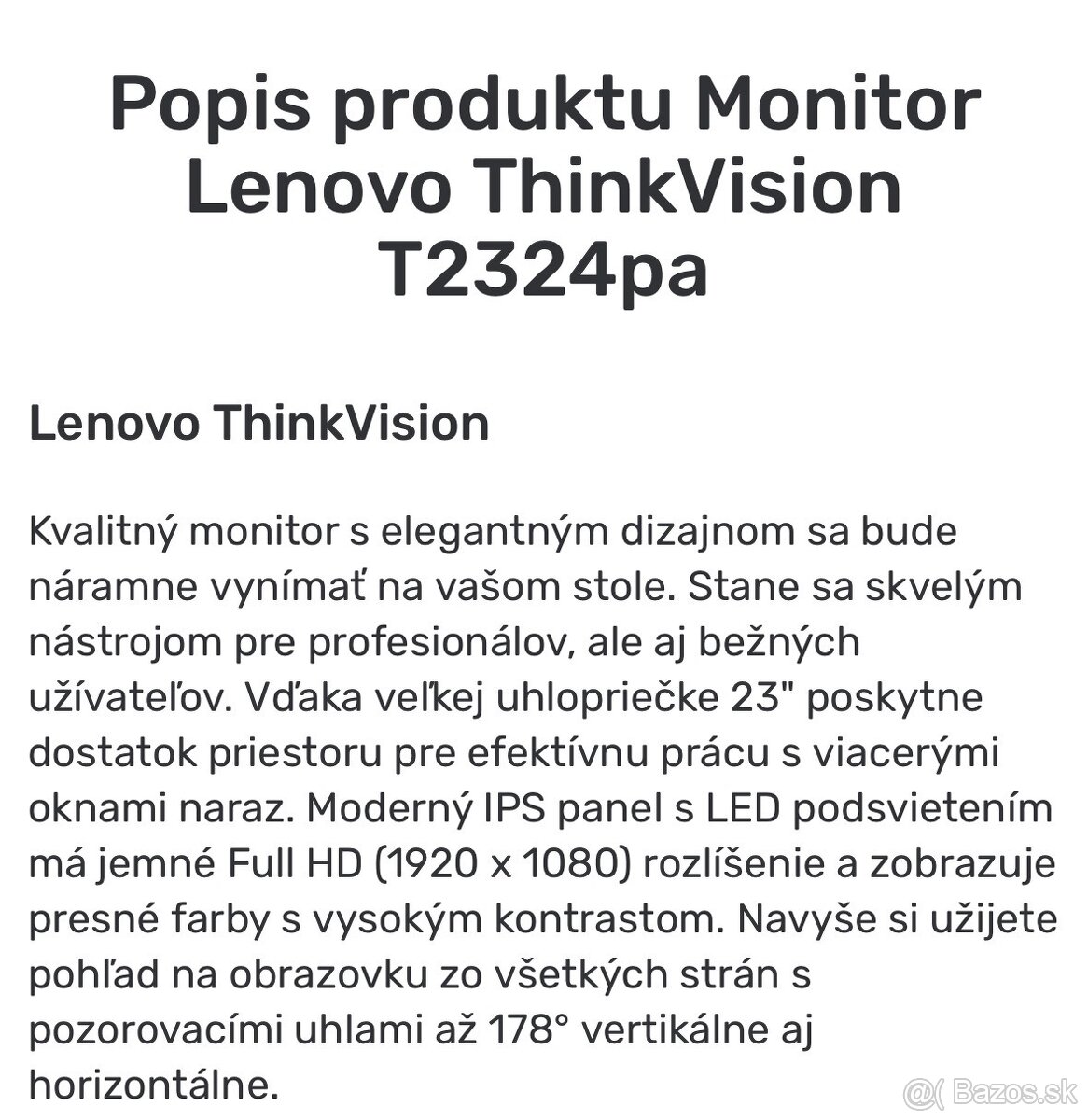 Lenovo 24”, T2324pA - 6