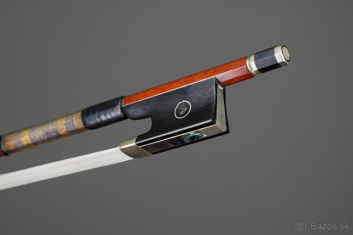 Husľový sláčik C. A. Hoyer + certifikát - 6