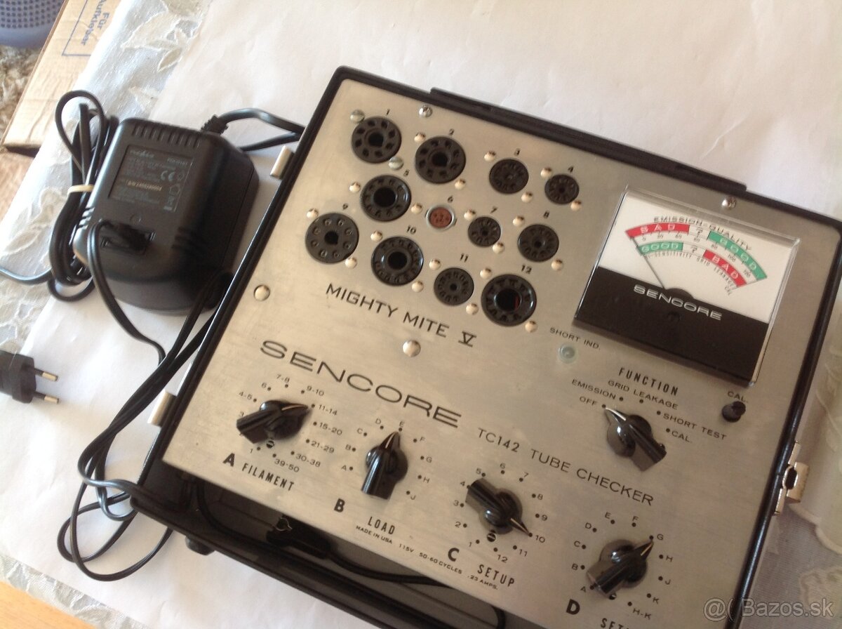 MERAC ELEKTRONIEK " TC 142 SENCORE TUBE CHECKER " - 6