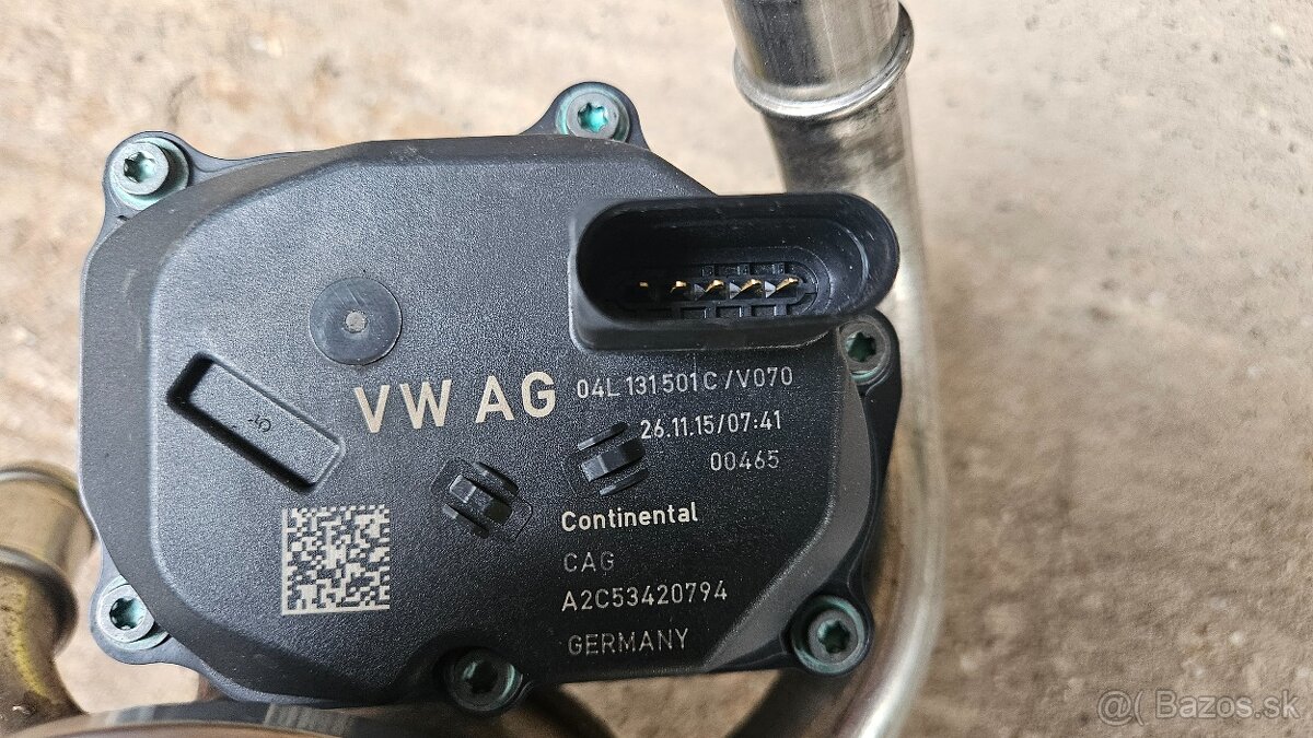 EGR ventil + chladič 04L 131 512 Originál Octavia 3 - 6