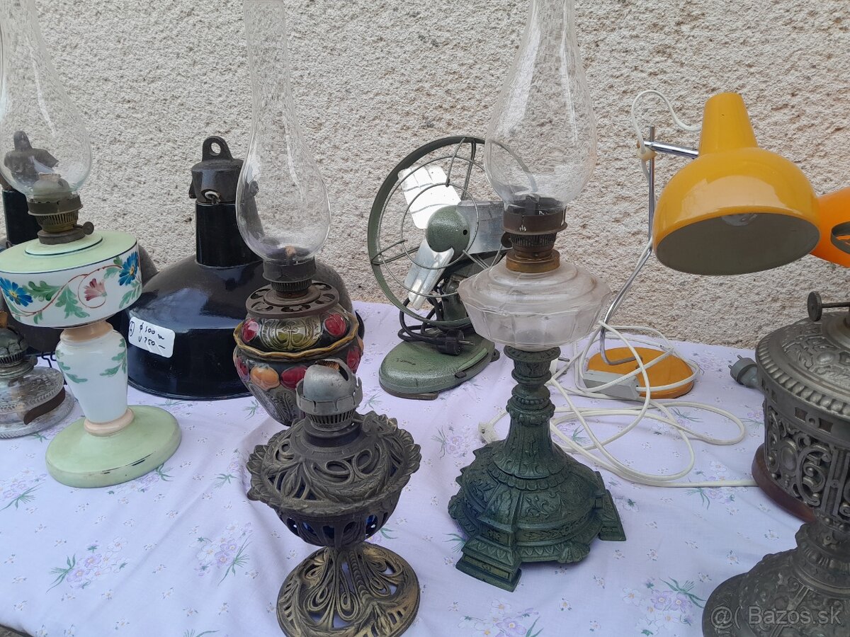 Historická petrolejová,elektrická,retro vetilátor. - 6