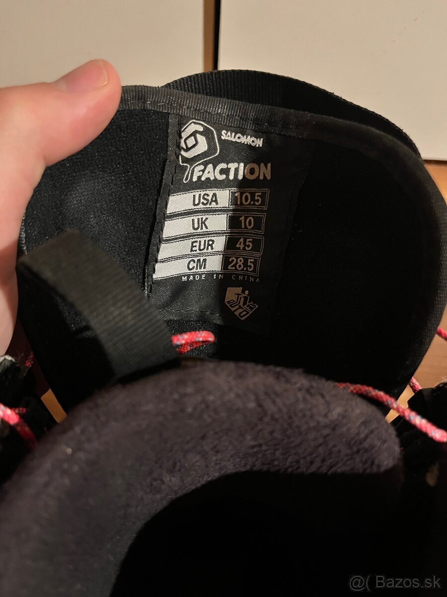 Snowboardové topánky Salomon faction – výborný stav - 6