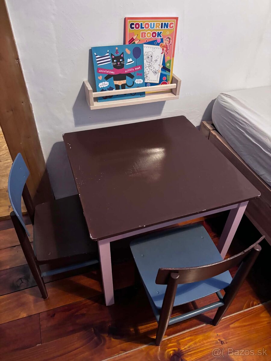 Detský set stôl s dvomi stoličkami - 6
