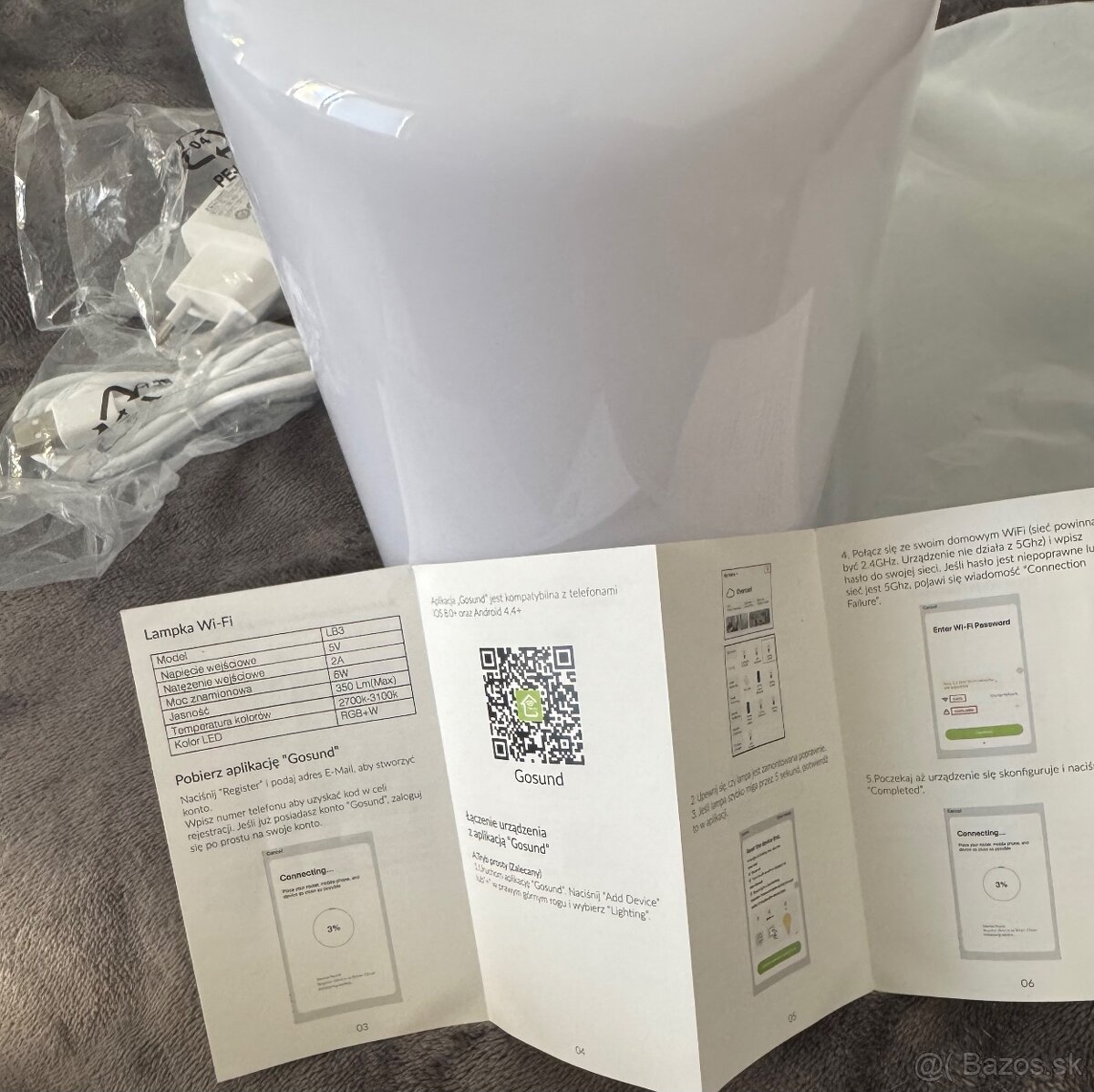 led wifi lampa , dig vaha flamb.pistol - 15€ - 6