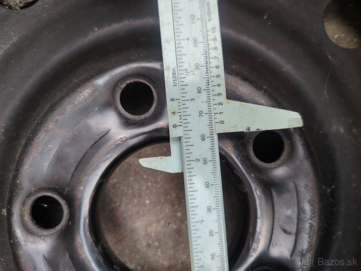 Predám plechové disky R15 5×110 Opel - 6