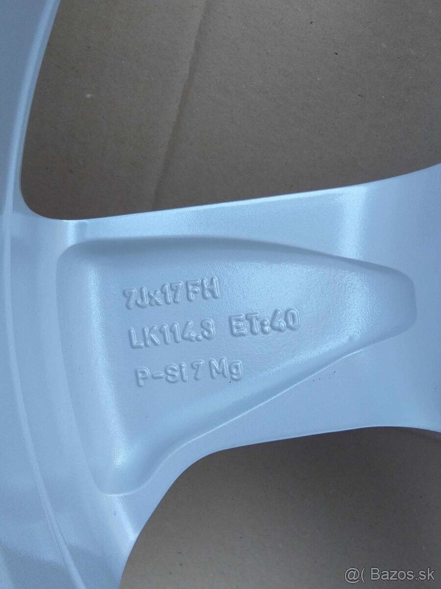 17 alu NISSAN + TPMS originál + pneu. - 6