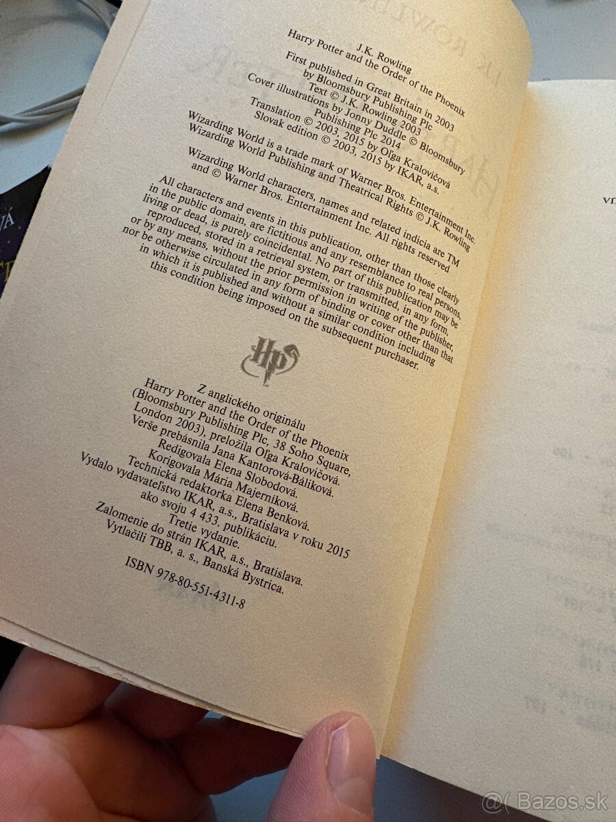 Knihy Harry Potter 1 a 5 - 6
