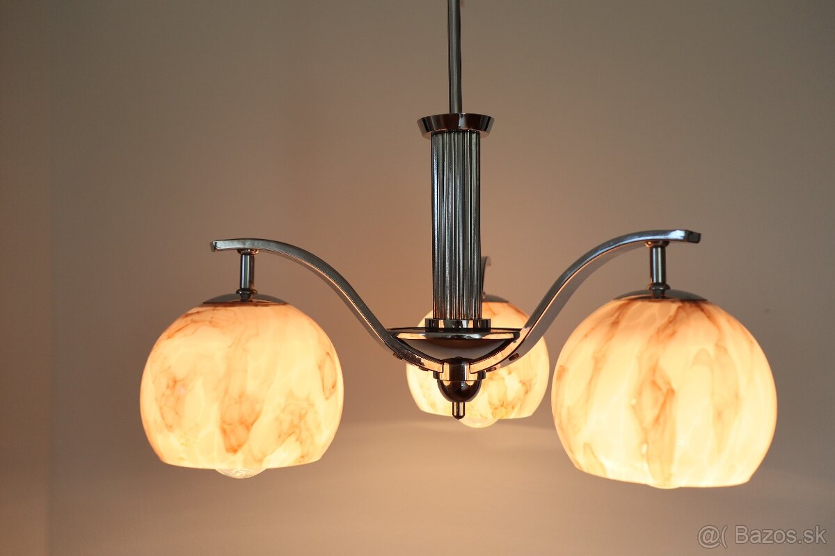 Starožitný luster v štýle art deco. - 6