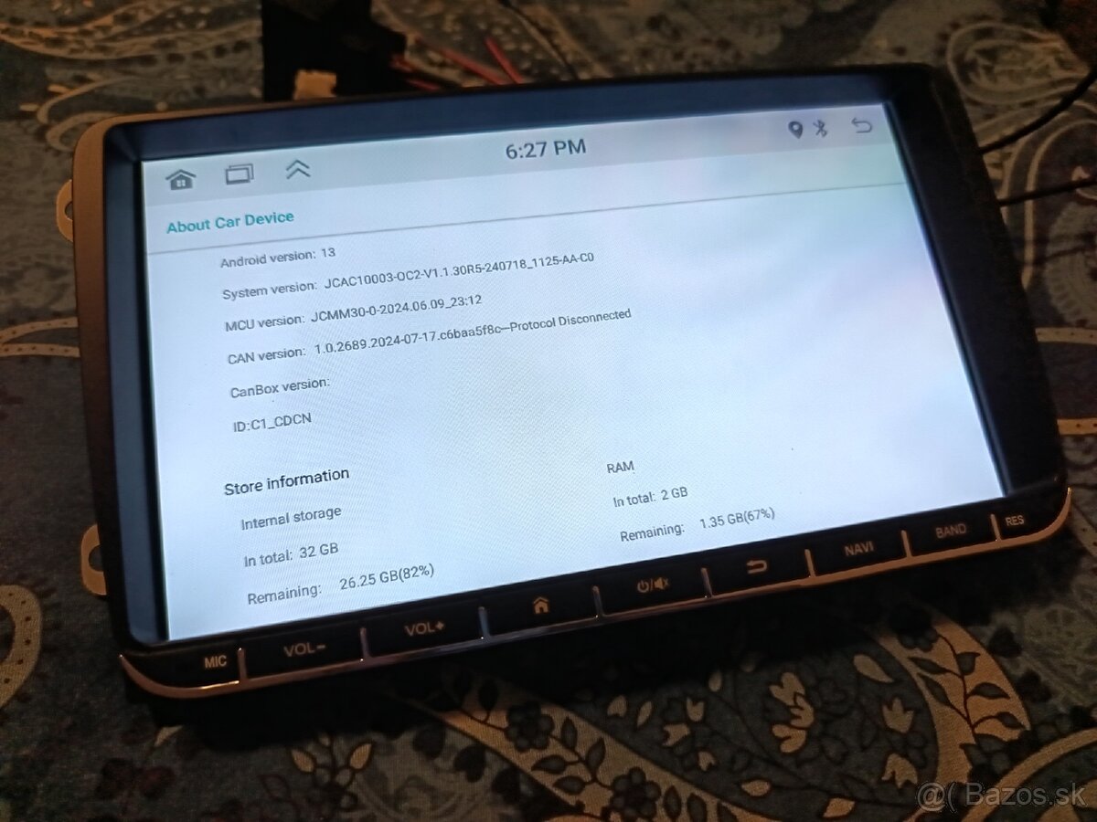 2 DIN Android rádio 2/32GB, Android 13 - 6