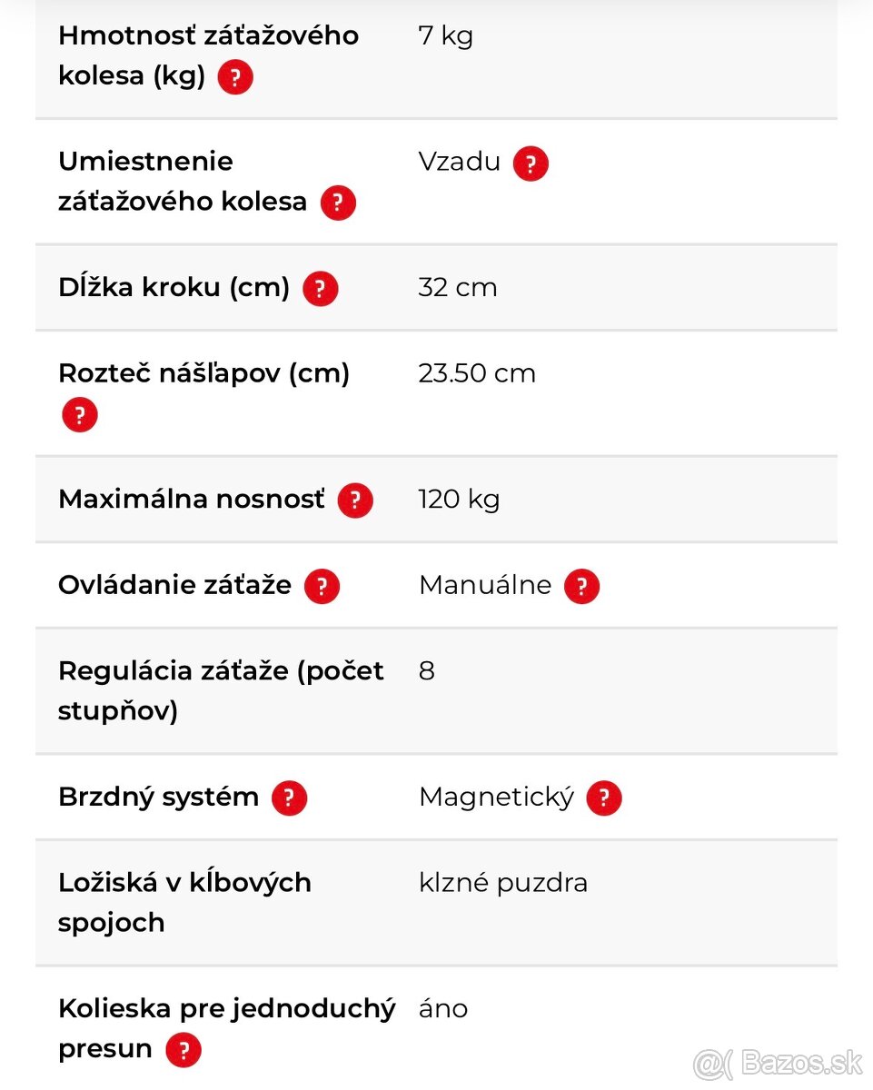 Predám eliptický trénažér zn. Madesto - 6